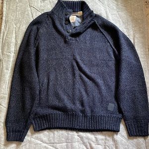 Men’s Large Navy Blue Knit Sweater